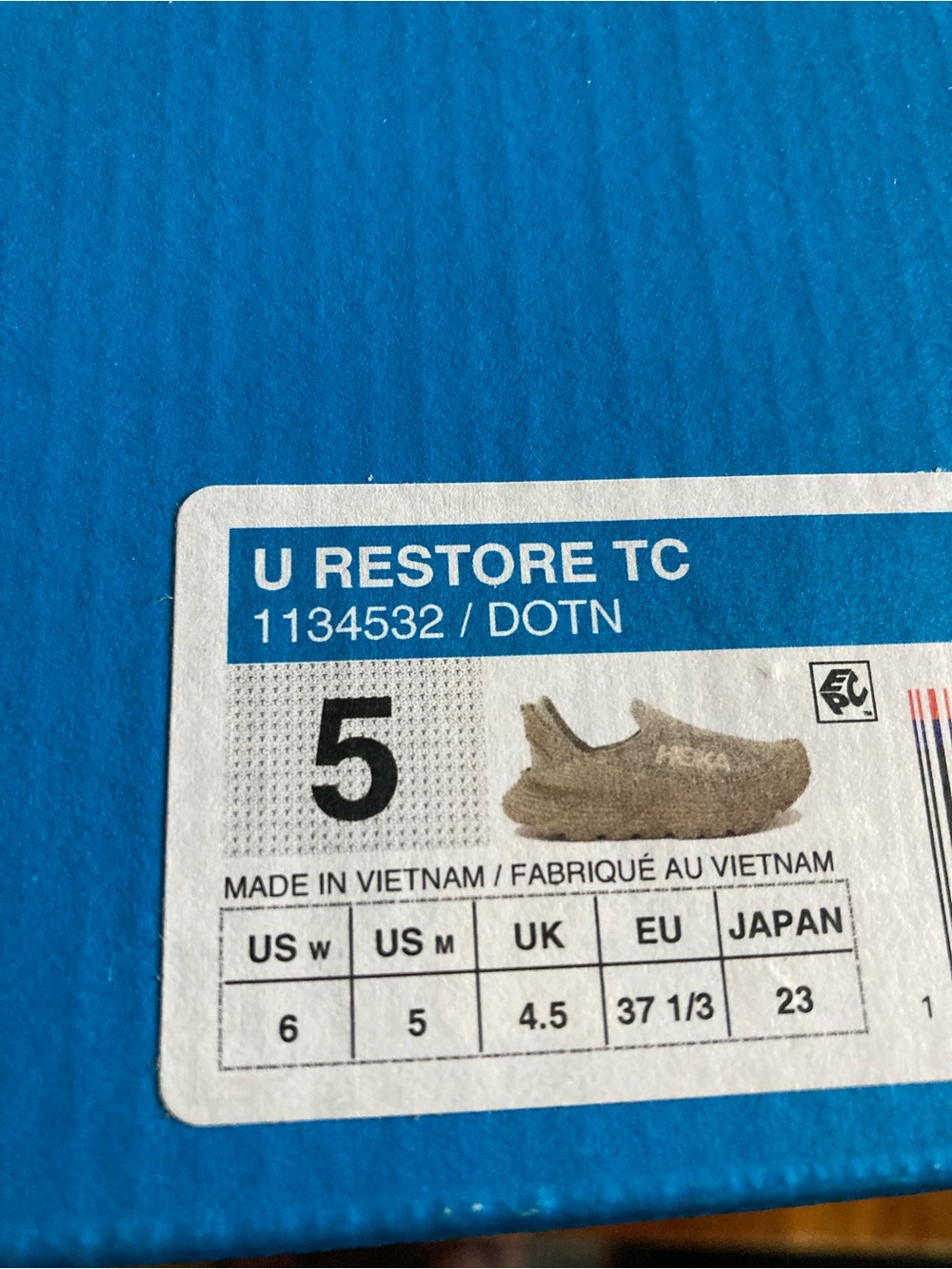 Hoka U Restore TC Slip-On Athletic Shoe - Brown